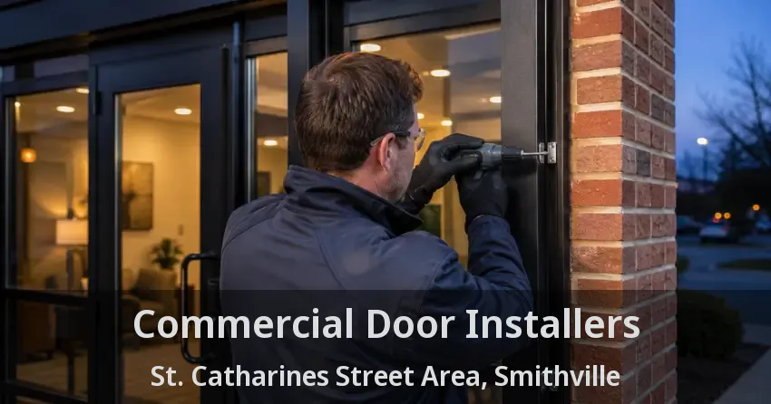 Commercial Door Installers St. Catharines Street Area, Smithville - ON