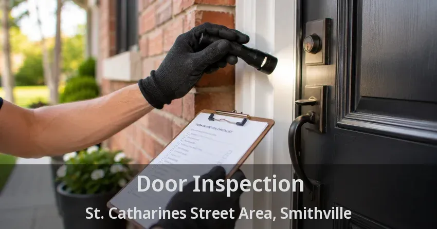 Door Inspection St. Catharines Street Area, Smithville - ON