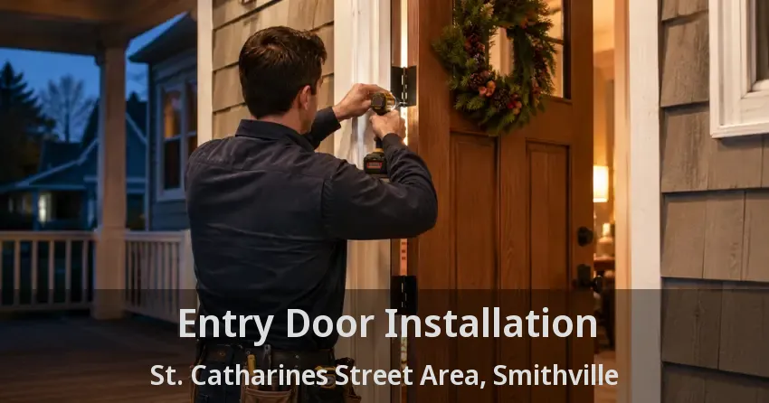 Entry Door Installation St. Catharines Street Area, Smithville - ON