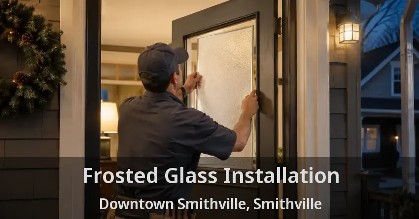 Frosted Glass Installation Downtown Smithville, Smithville - ON