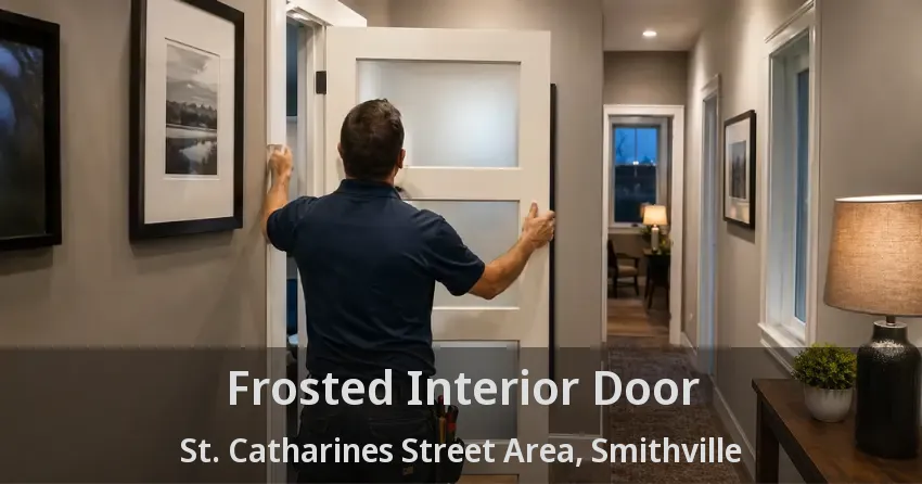 Frosted Interior Door St. Catharines Street Area, Smithville - ON