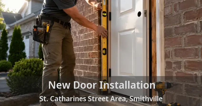 New Door Installation St. Catharines Street Area, Smithville - ON