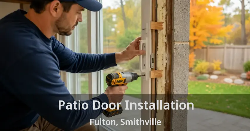 Patio Door Installation Fulton, Smithville - ON