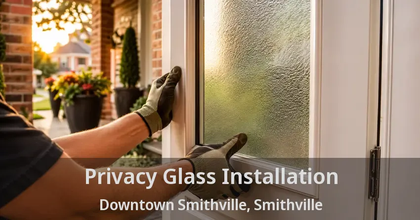 Privacy Glass Installation Downtown Smithville, Smithville - ON