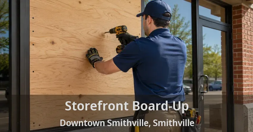Storefront Board-Up Downtown Smithville, Smithville - ON