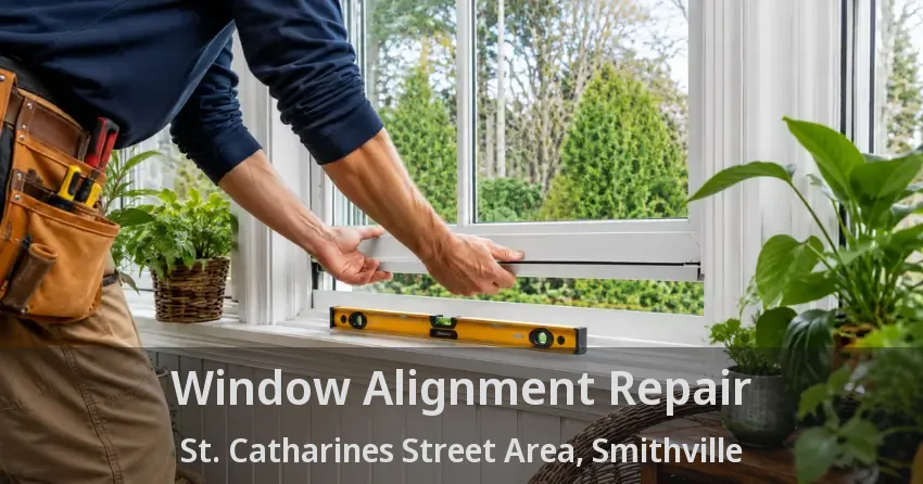 Window Alignment Repair St. Catharines Street Area, Smithville - ON