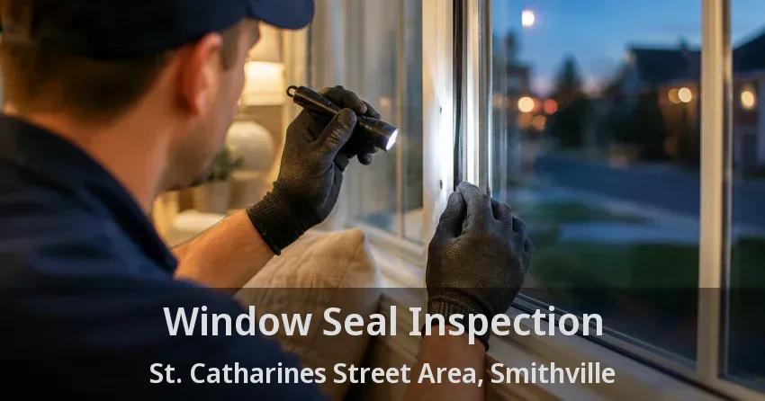 Window Seal Inspection St. Catharines Street Area, Smithville - ON