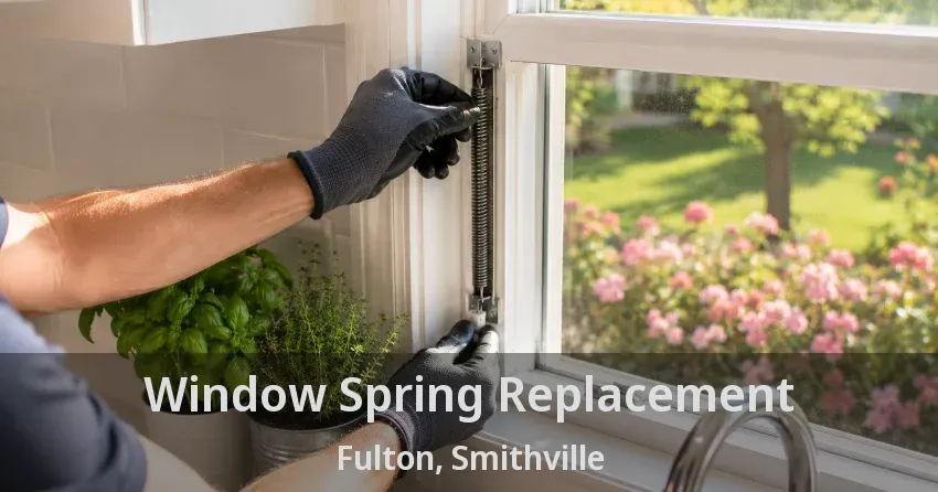 Window Spring Replacement Fulton, Smithville - ON