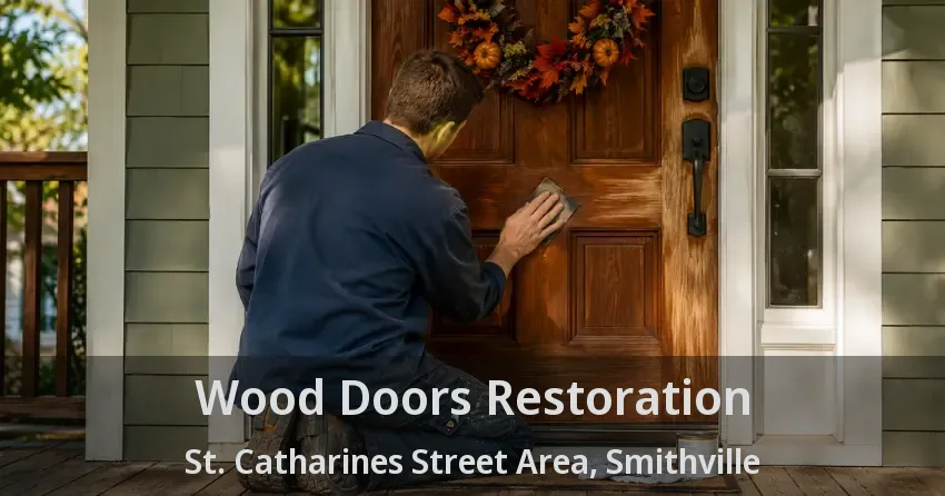 Wood Doors Restoration St. Catharines Street Area, Smithville - ON