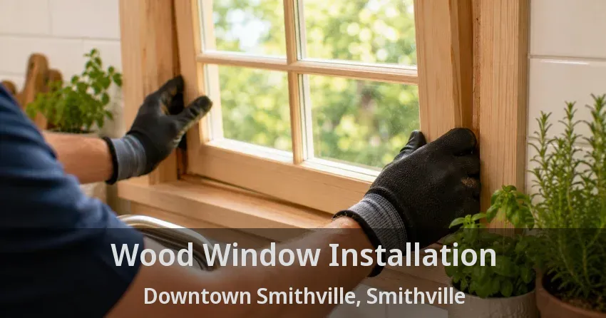Wood Window Installation Downtown Smithville, Smithville - ON