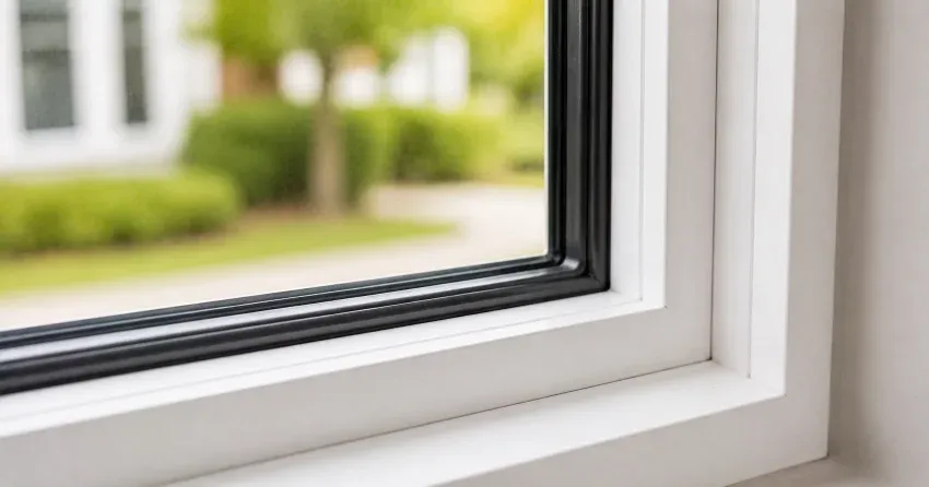 technician repairing window and door hardware in Fulton, Smithville home