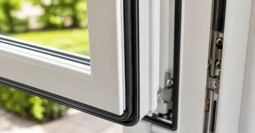casement window cranked fully open in a Smithville home