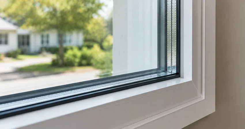 technician replacing window weatherstripping in Smithville home