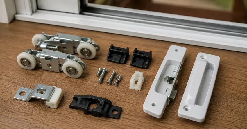 sliding door broken Brookside Area, Smithville roller and track inspection