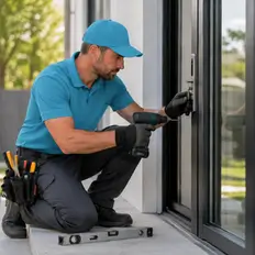 Modern replacement windows on a local home